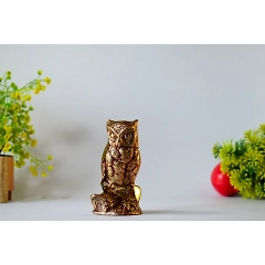 Brass Owl Decor Showpiece