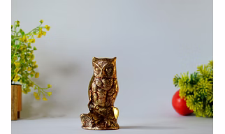 Brass Owl Decor Showpiece