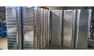 Greencon Pre-fabricated GI Ducting SPIRAL OVAL  (18G)