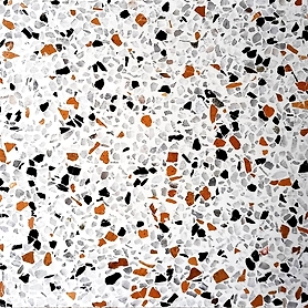 white terrazzo