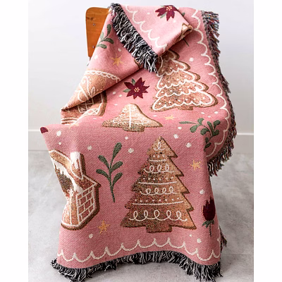 recycle jacquard throw