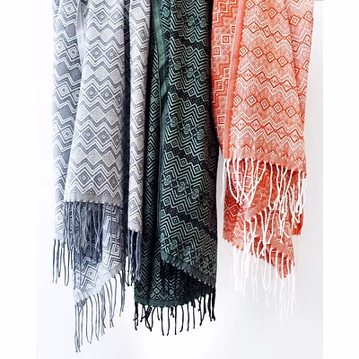 recycle cotton throws 50” x 60”
