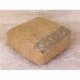 wool pouf