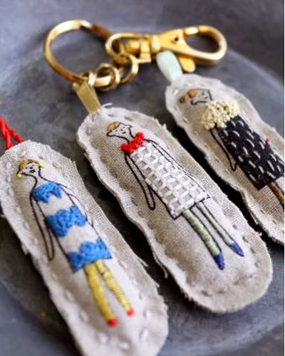 EMBROIDERED KEY CHAIN-12376840