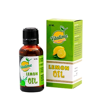 Vitalime Lemon Essential Oil For Skin,Hair and Body (100% PURE & NATURAL - UNDILUTED) Therapeutic Grade -Perfect for Aromatherapy, Relaxation, Skin Therapy & More! 30ML