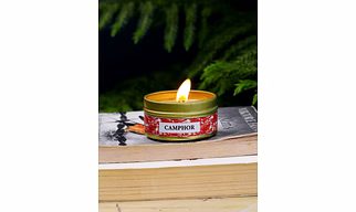 5 Camphor tin Candle Set