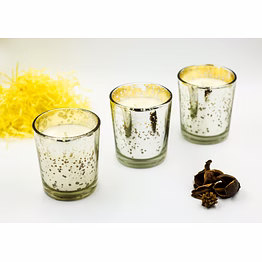 scented mercury glass votives