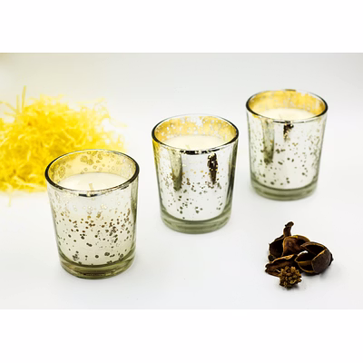 scented mercury glass votives