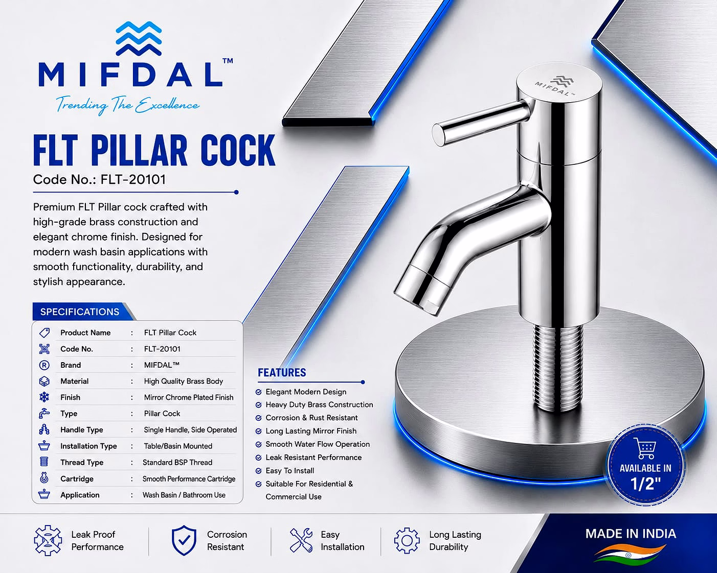 flt pillar cock code no.: flt-20101