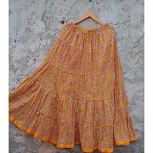 Cotton Long Skirts For Beach