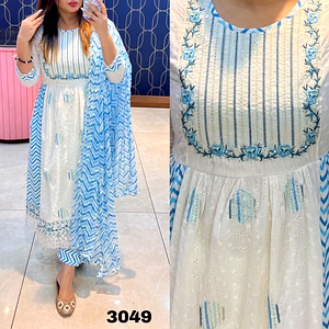 Cotton Nyra Cut Suit