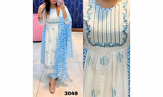Cotton Nyra Cut Suit