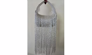 Designer Glam Fringe Clutch - Stylish Cocktail Party Wear Accessory