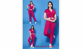 Chic Women's Cotton Track Suit for Trendy Comfort