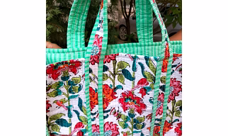cotton shopping tote bag