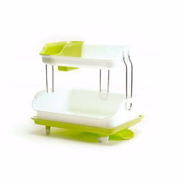 two layer kitchen dish rack