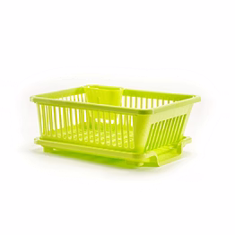 basket with drainer rack