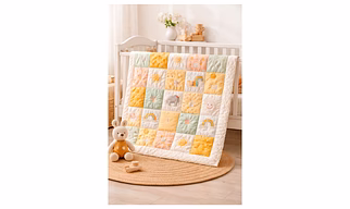 Handmade Cotton Baby Quilt