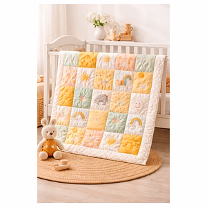 Handmade Cotton Baby Quilt