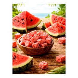 freeze dried watermelon cubes