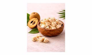 Freeze Dried Sapota (Chikoo) Cubes