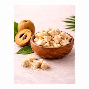 Freeze Dried Sapota (Chikoo) Cubes