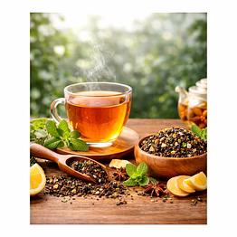 loose leaf tea blend (mint & lemon flavor)