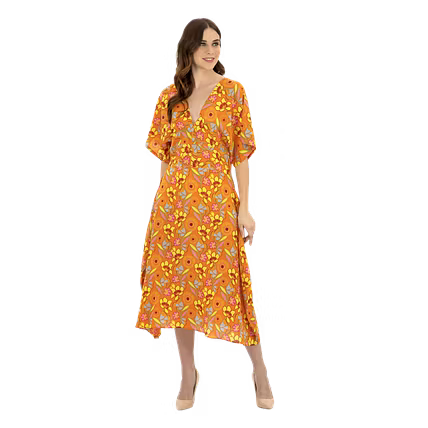 COTTON PRINTED LONG DRESS-1