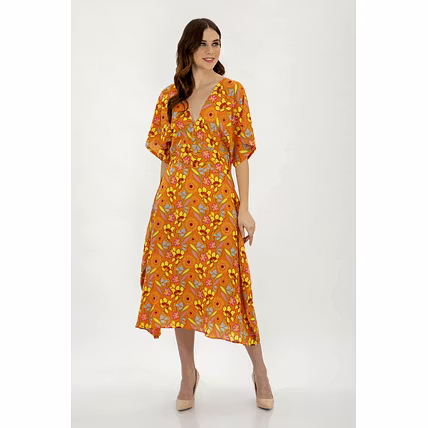 COTTON PRINTED LONG DRESS-3