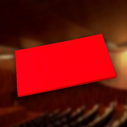 AMSSKAR Fabric Wrapped Acoustic Sound Absorbing Panel Interior (Cherry Red) NRC &gt;0.90~0.05-2