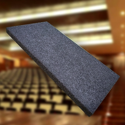 AMSSKAR Fabric Wrapped Acoustic Sound Absorbing panel Interior (Smoky Black) NRC &gt;0.90~0.05-2