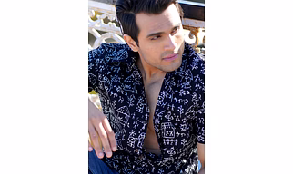 Black Tribal print cotton shirt half sleeves