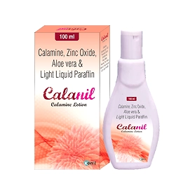 Calamine, Zinc Oxide, Aloe Vera & Light Liquid Paraffin (Calanil Lotion)