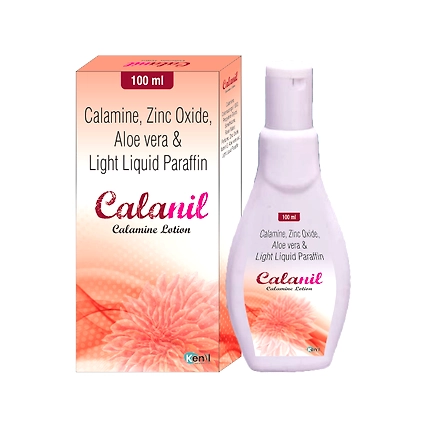 Calamine, Zinc Oxide, Aloe Vera &amp; Light Liquid Paraffin (Calanil Lotion)-12380168