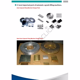 capsule filling machine spares & chane parts