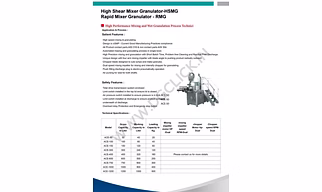 High Performance Mixing and Wet Granulation Process Technic