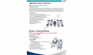 Tablet Press Tooling - Die & Punch