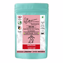 radhikas fine teas and whatnots energising green leaf - boost energy and promote skin glow