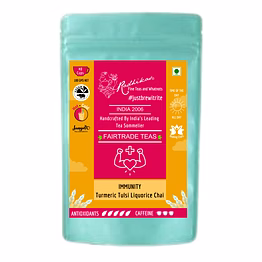 radhikas fine teas and whatnots immunity turmeric tulsi liqourice chai - cleanse & restore health