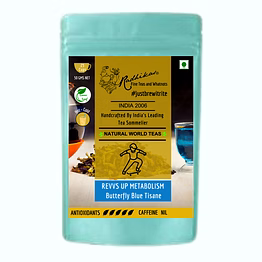 radhikas fine teas and whatnots revvs up metabolism butterfly blue tisane - a vibrant herbal tea to boost metabolism
