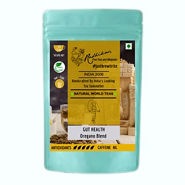 radhikas fine teas and whatnots gut health oregano blend - a natural gut health booster herbal tisane
