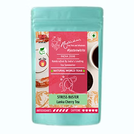 radhikas fine teas and whatnots stress buster lanka cherry tea - sweet & tangy stress relieving infusion