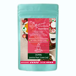 radhikas fine teas and whatnots calming jasmine pearl green leaf - a captivating calming green leaf infusion