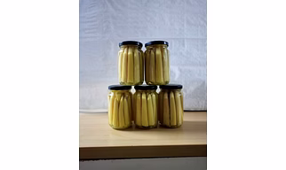 Glass bottle Baby corn