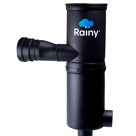 Rainy FL - 300 Self-Cleaning + Dual Intensity Rainwater Harvesting Filter Suitable for Area upto 3800 Square Feet, Black, Installation Kit