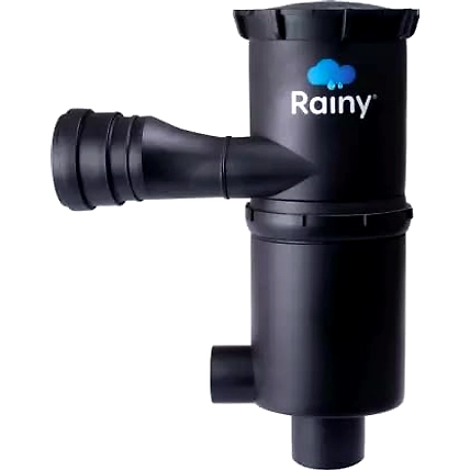 Rainy FL - 250 Self-Cleaning + Dual Intensity Rainwater Harvesting Filter Suitable for Area upto 2700 Square Feet+ Black (Installation Kit)-12380576