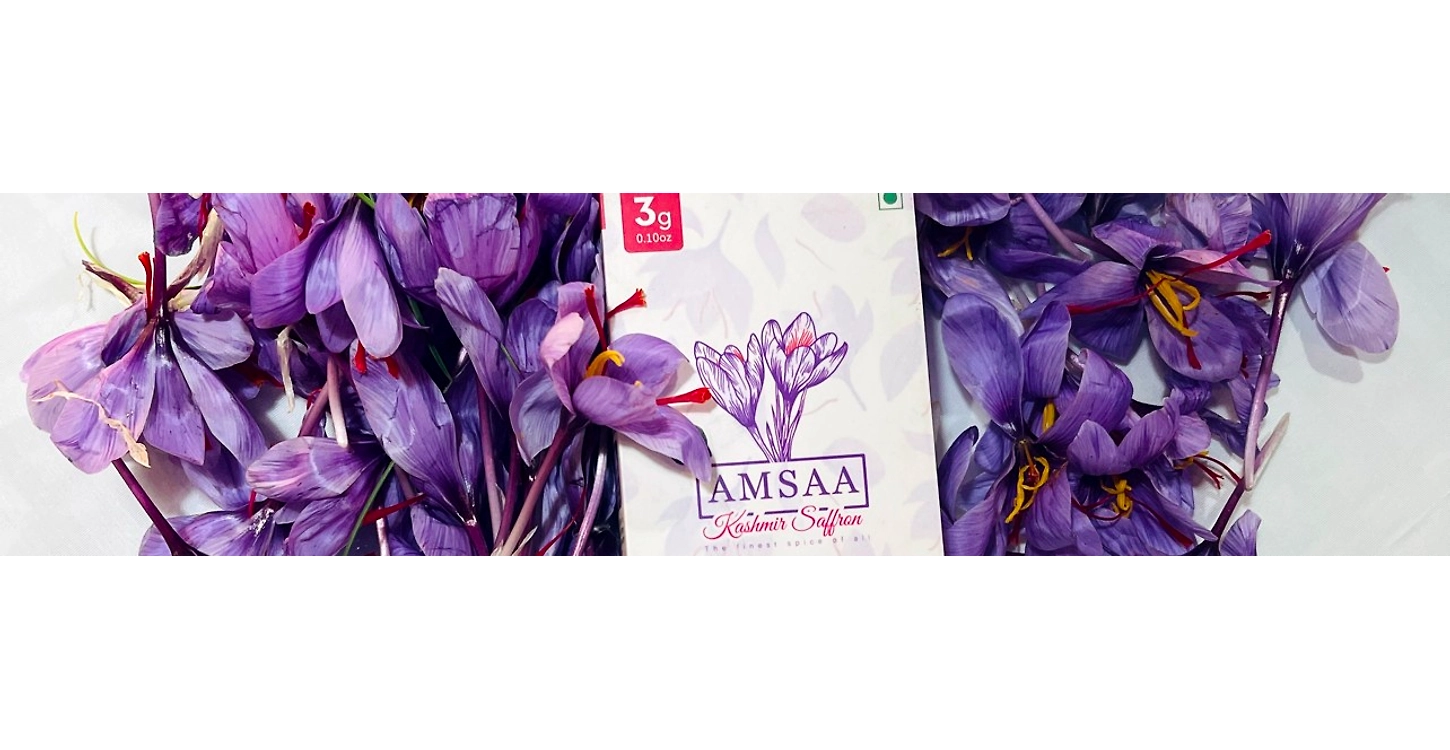 AMSAA ORIGINAL KASHMIR SAFFRON KESAR GRADE-1 | MOGRA TYPE | RED THREADS | A++