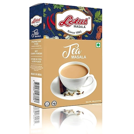 Lotus Authentic Tea Masala Powder | Premium Pack | Strong Aromatic Spice For Chai | Made With 100% Natural Ingredients | 100gm (10 kg Pack)-12538710