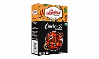 Lotus Instant Chicken 65 Masala | Authentic spice for fried chicken | 100 gm (10 kg Pack)