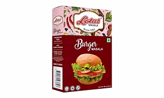 Lotus Instant Burger Masala | Sprinkler/Taste Maker for Burger Patty | 100gm (10 kg Pack)